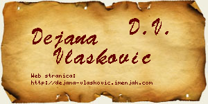 Dejana Vlašković vizit kartica